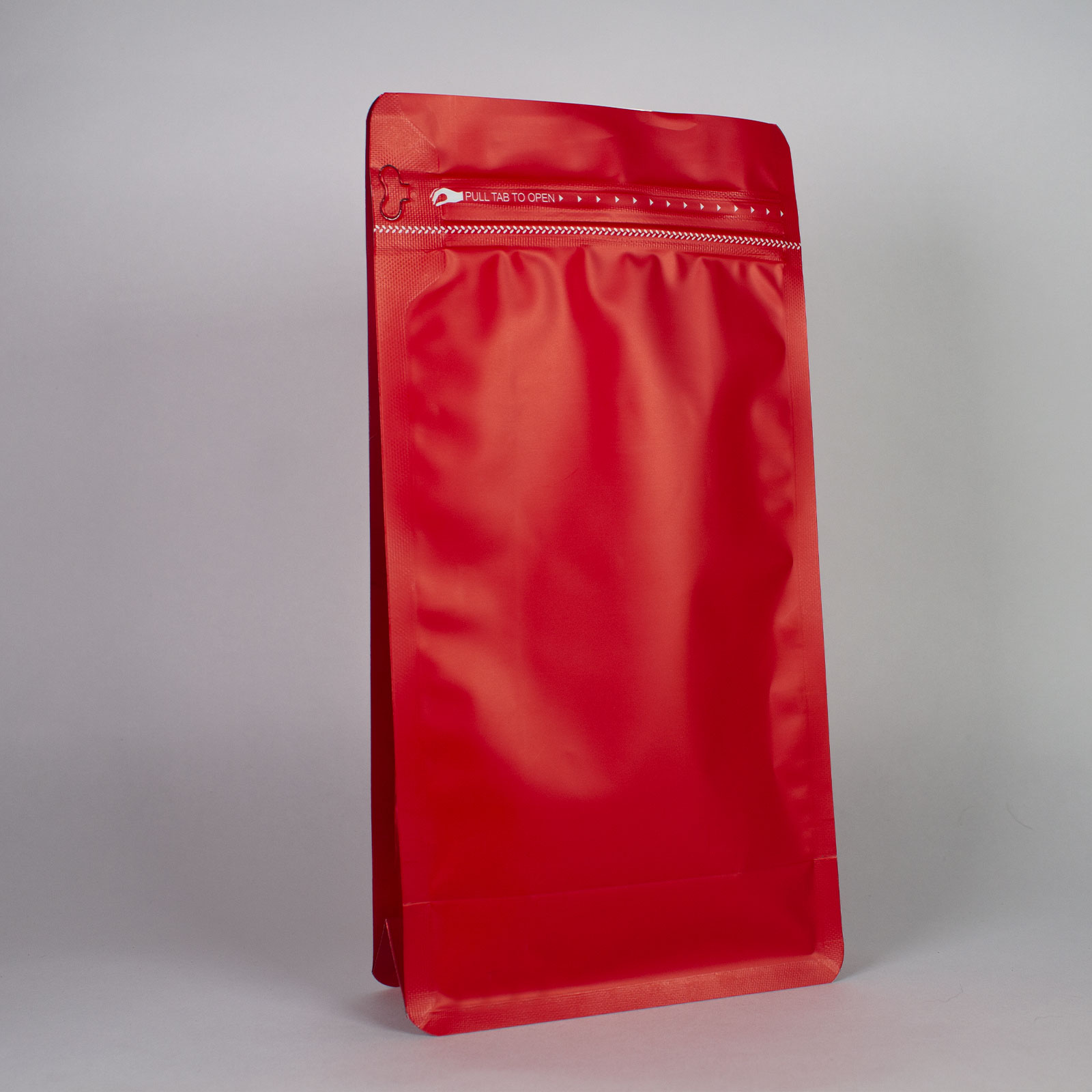 BOLSA ZIPPER SIN VALVULA ROJO 500G