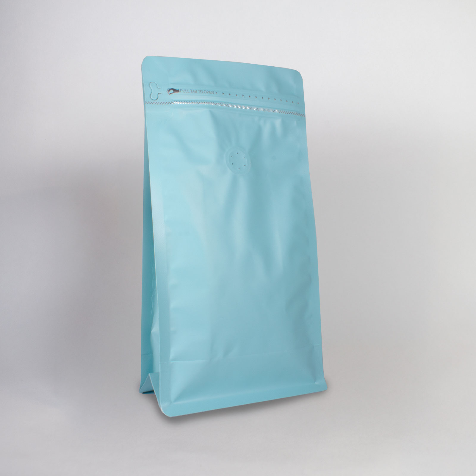 BOLSA ZIPPER VALVULA ESTANDAR AZUL 500G