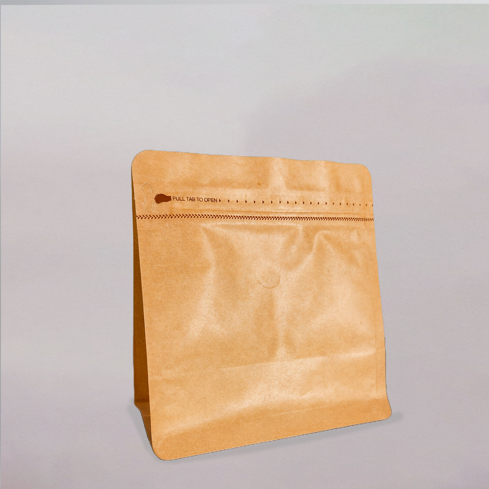 Empaque Trilaminado horizontal con 6 lados con Valvula con zipper 250GRM X 50 unid | Medidas: 15.5X15.5+8
