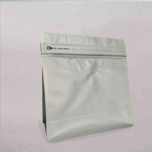 Empaque Trilaminado horizontal con 6 lados con Valvula con zipper 500GRM X 50 unid | Medidas: 19.5×20.5+8